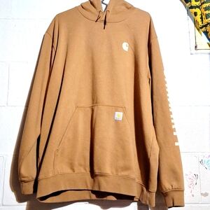 Tan Carhartt Hoodie, size 2XL